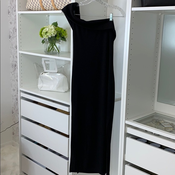 Privacy Please Gianna Midi Dress in Black M - Picture 3 of 5